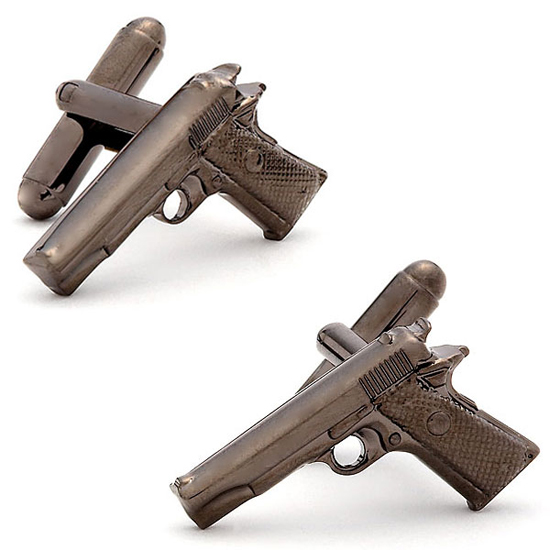 Копчета за ръкавели Gunmetal 1911 Colt